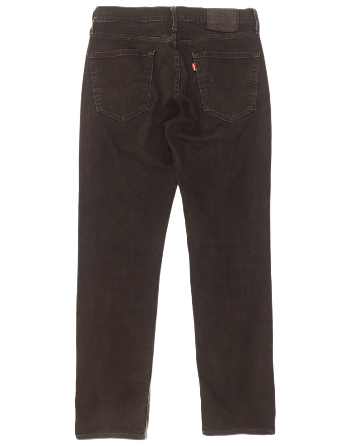 Jeans dritti da uomo Levi's W30 L32 cotone nero