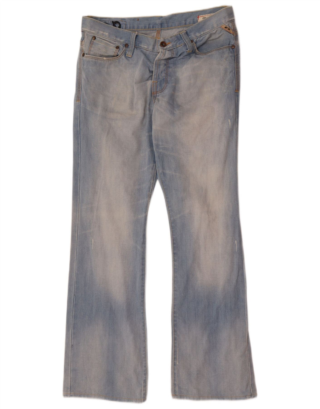 Jeans Bootcut effetto consumato da uomo Jack & Jones W33 L32 cotone blu