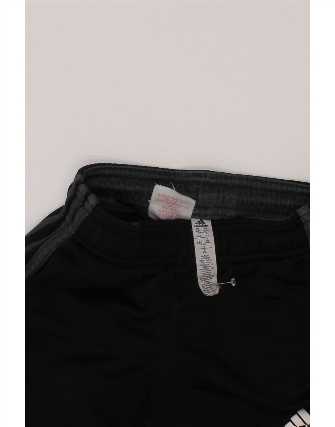 Pantaloni da tuta Adidas Climalite da ragazzo, pantaloni da jogging, 4-5 anni, poliestere nero