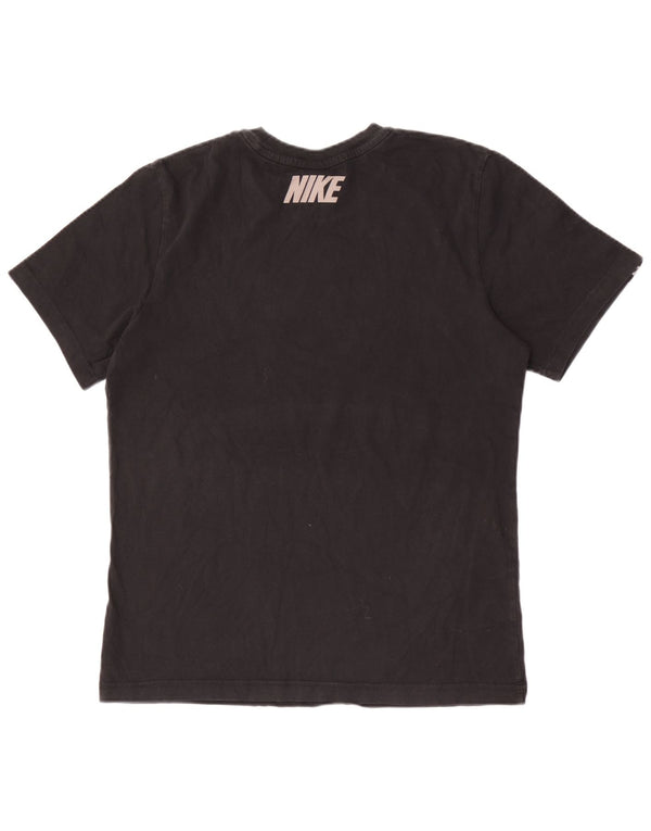 T-shirt grafica da uomo Nike Top in cotone color block medio nero