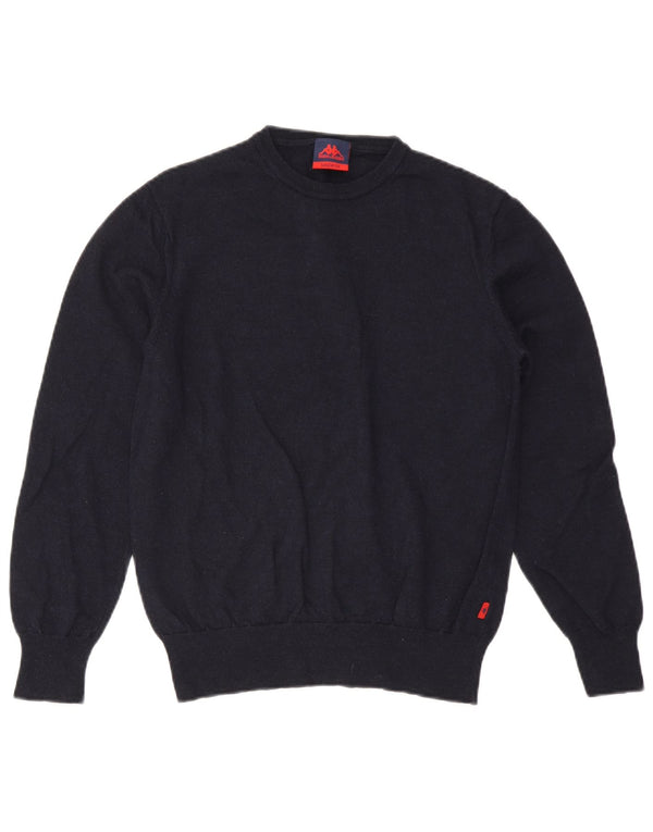 Maglione Kappa Uomo Girocollo Maglione Medio Blu Navy Lana
