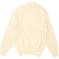 VINTAGE Womens Turtle Neck Jumper Sweater UK 12 Medium Off White Vintage Vintage and Second-Hand Vintage from Messina Hembry 