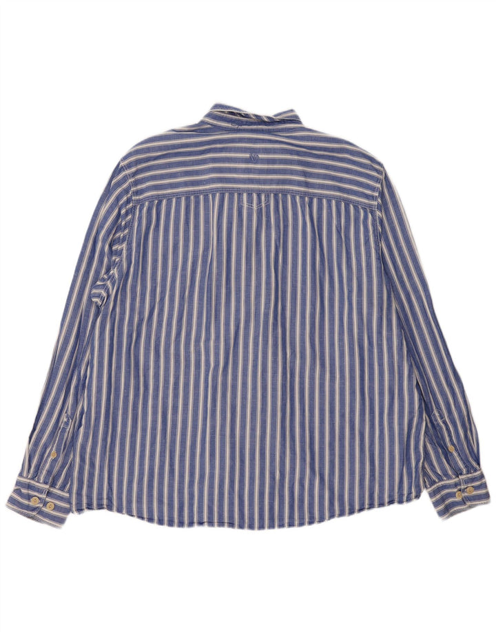 Camicia da uomo Fat Face 2XL Cotone a righe blu