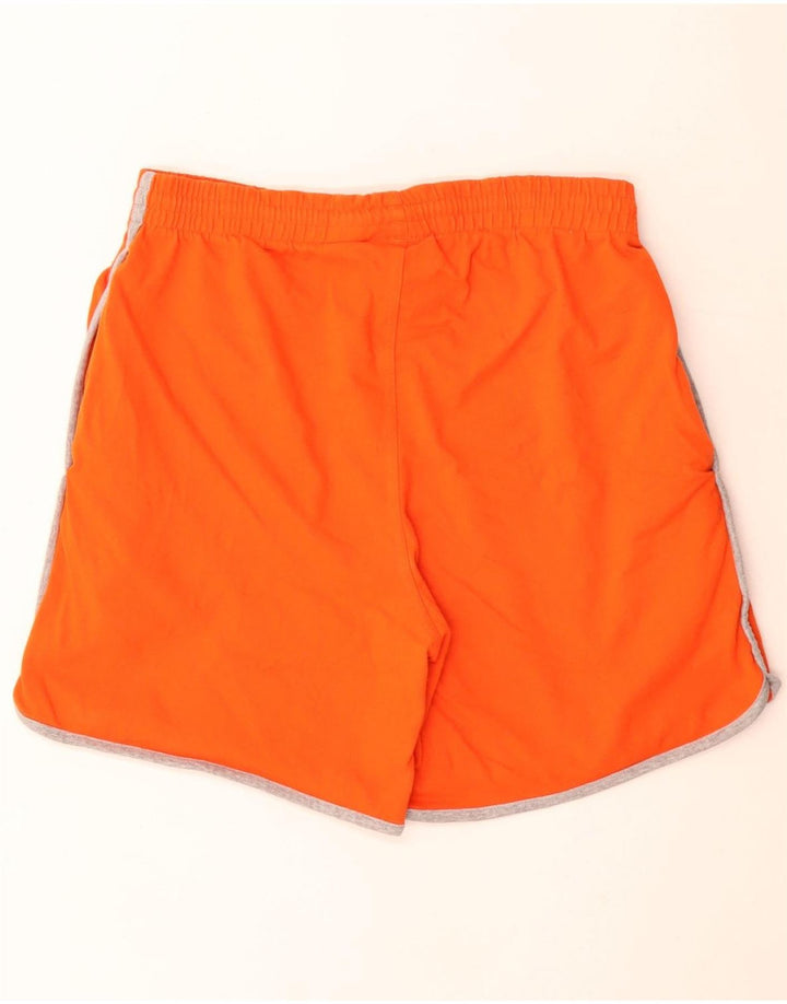 Pantaloncini sportivi da uomo Puma Large in cotone color block arancione