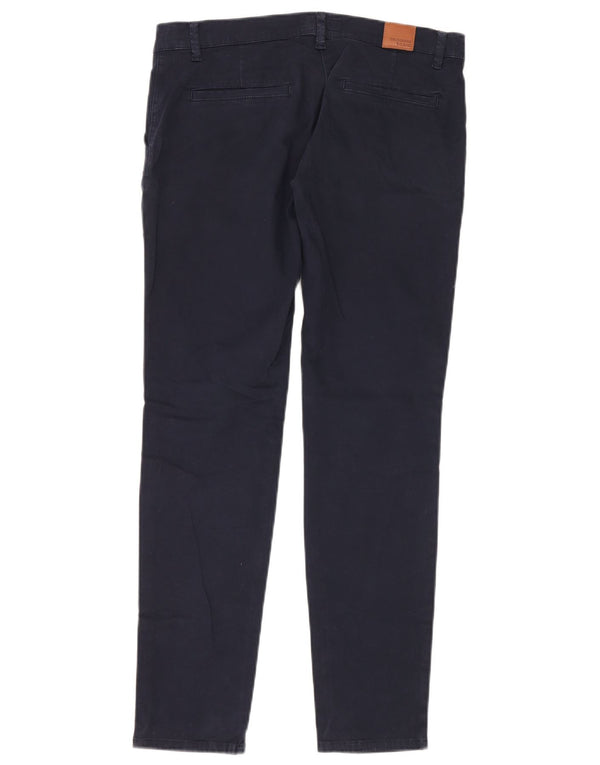 Pantaloni Chino Slim Donna Trussardi IT 40 Small W26 L29 Blu Navy Cotone