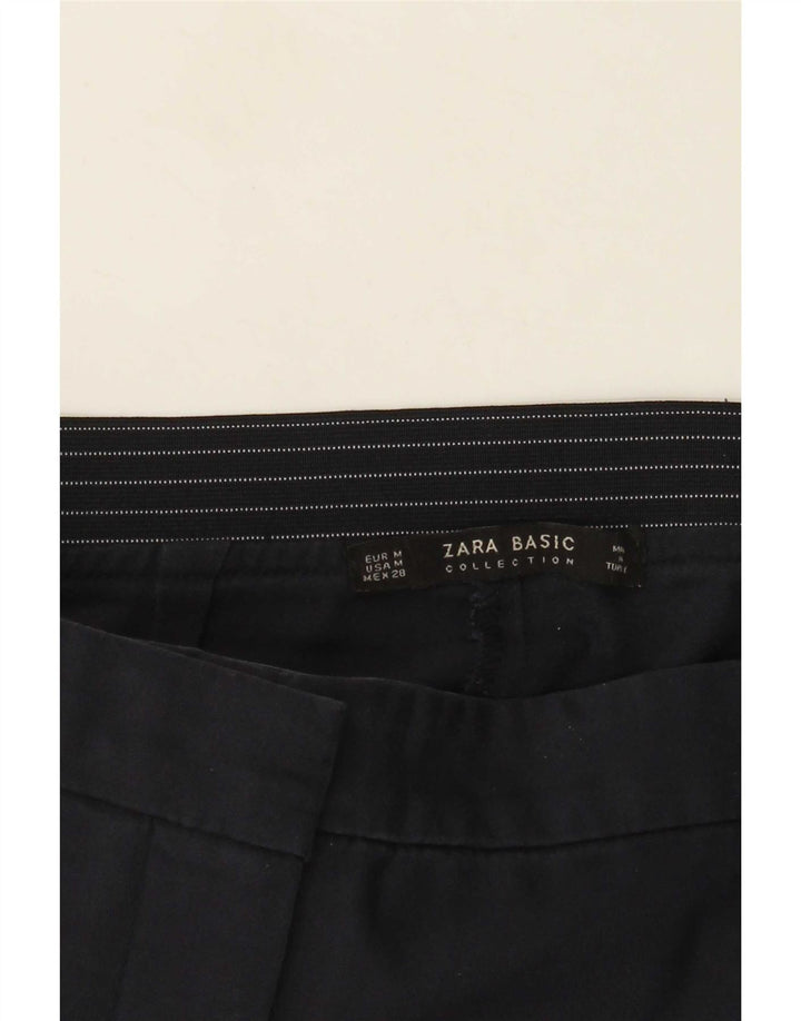 Pantaloni chino dritti da donna Zara medi W28 L27 blu navy