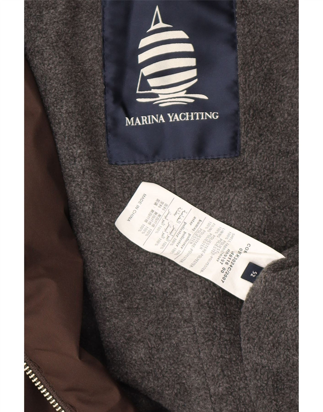 Giacca utility da uomo Marina Yachting IT 52 XL Poliestere marrone