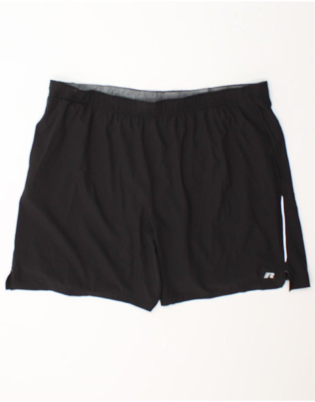 RUSSELL ATHLETIC Mens Sport Shorts 2XL Black Polyester Vintage Russell Athletic and Second-Hand Russell Athletic from Messina Hembry 