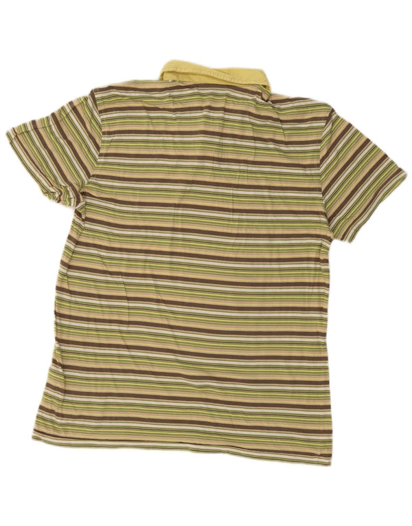 Polo da donna LEE UK 18 XL in cotone a righe multicolore