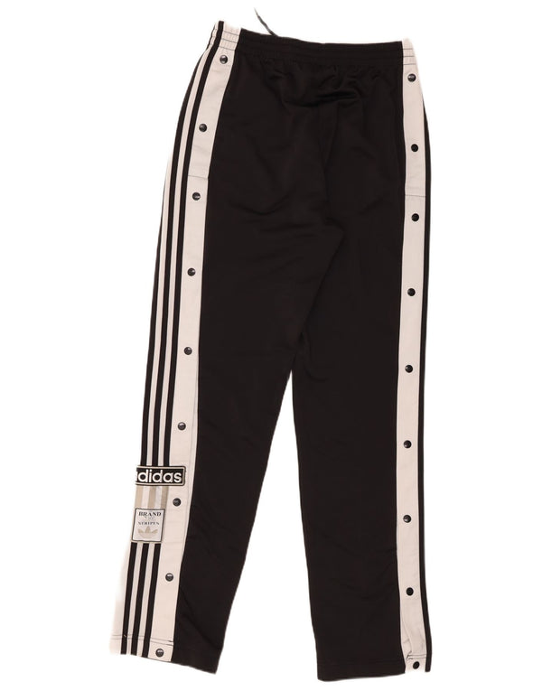 Pantaloni da tuta da donna Adidas UK 8 Small Nero Colourblock Poliestere