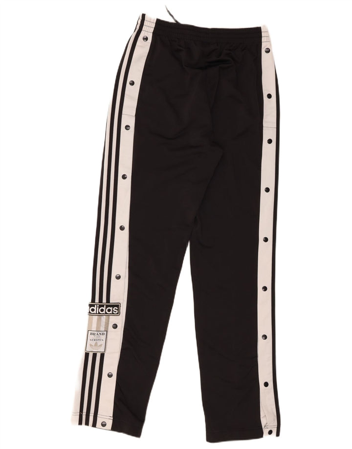 Pantaloni da tuta da donna Adidas UK 8 Small Nero Colourblock Poliestere