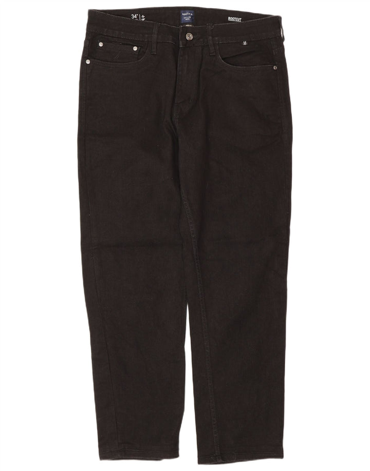 Jeans Bootcut da uomo Nautica W34 L30 cotone nero