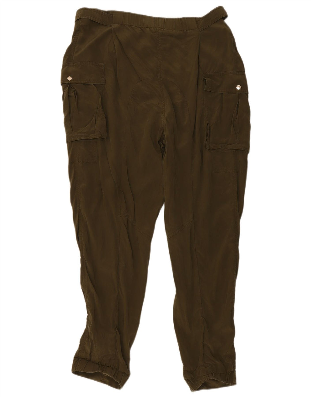 Pantaloni cargo da donna a vita alta Ted Baker taglia 3 media W34 L28 kaki