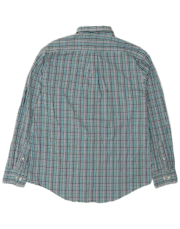 Camicia da uomo IZOD grande in cotone a quadri multicolore