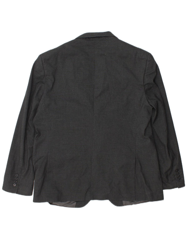 Giacca blazer da uomo vestibilità regolare a 2 bottoni Marks & Spencer taglia 44 XL grigia