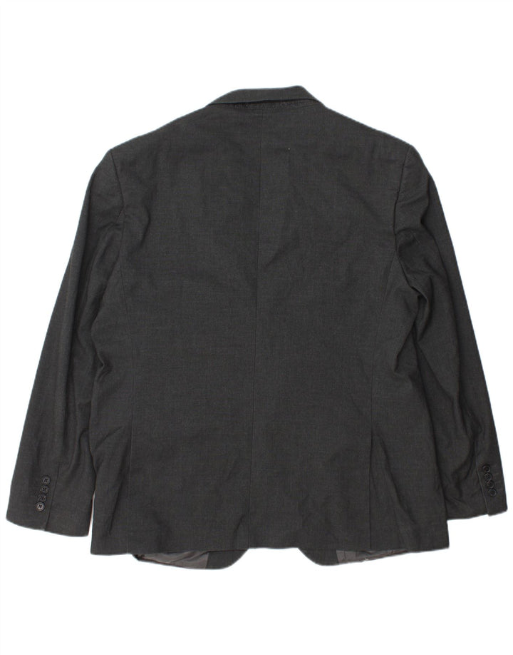 Giacca blazer da uomo vestibilità regolare a 2 bottoni Marks & Spencer taglia 44 XL grigia