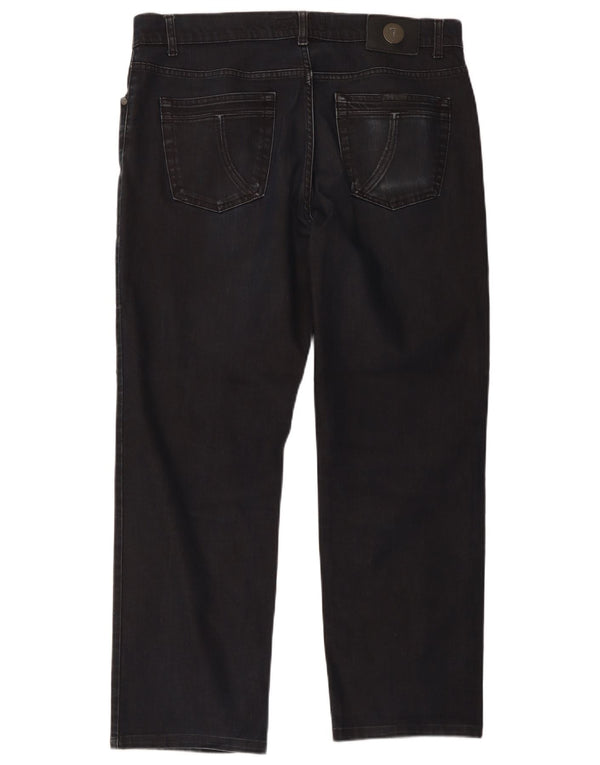 Jeans Straight Uomo Trussardi W38 L29 Cotone Blu Navy