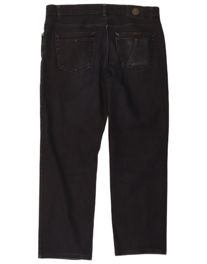 Jeans Straight Uomo Trussardi W38 L29 Cotone Blu Navy