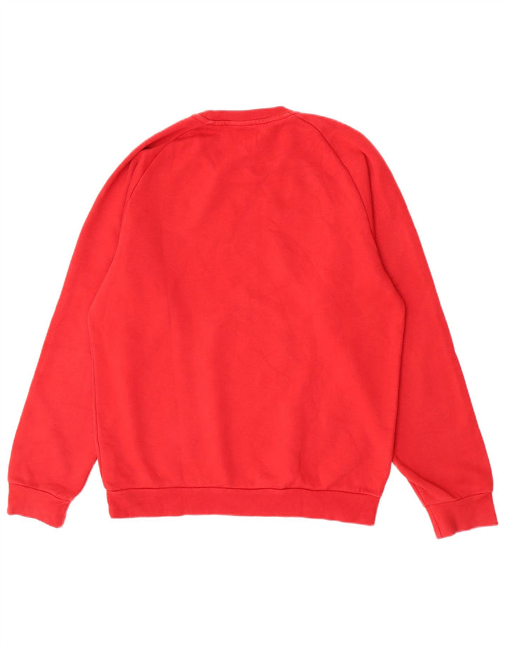 Felpa Adidas Uomo Maglione Medio Rosso Cotone