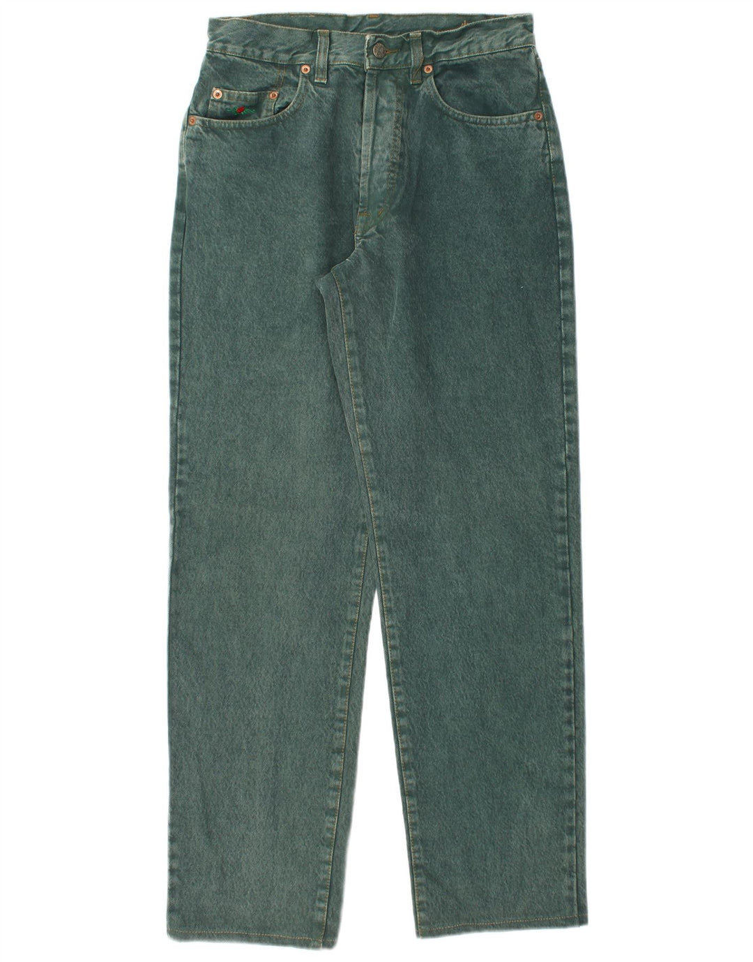 EL CHARRO Jeans dritti da donna W31 L31 cotone verde