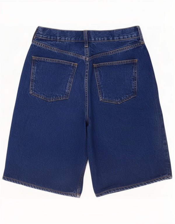 Pantaloncini di jeans da donna Topshop UK 10 piccoli W27 cotone blu
