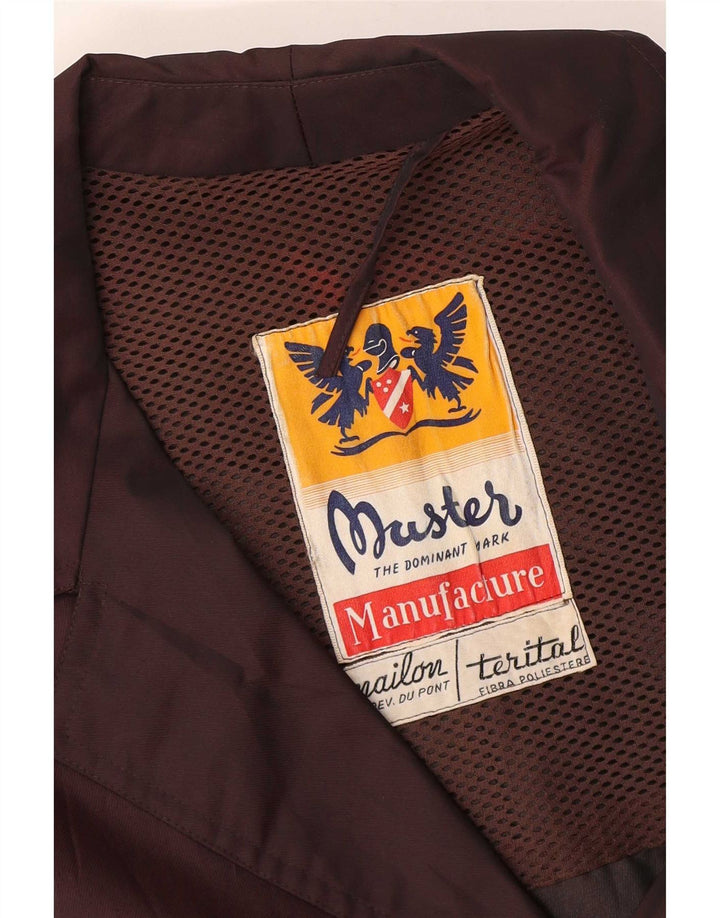 Mens Trench Coat UK 40 Large Brown Terital