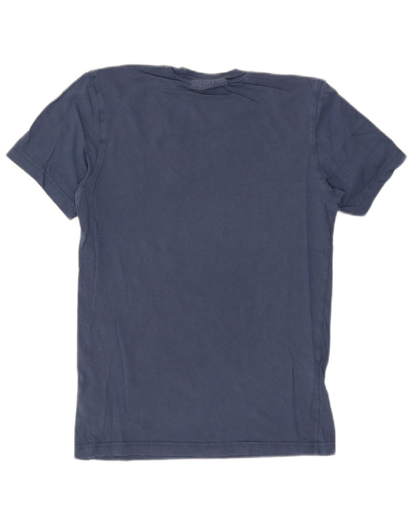 T-shirt grafica da uomo Adidas Top XS in cotone blu navy