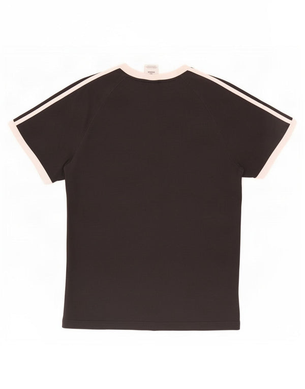 T-shirt Adidas da uomo Top Large in cotone nero
