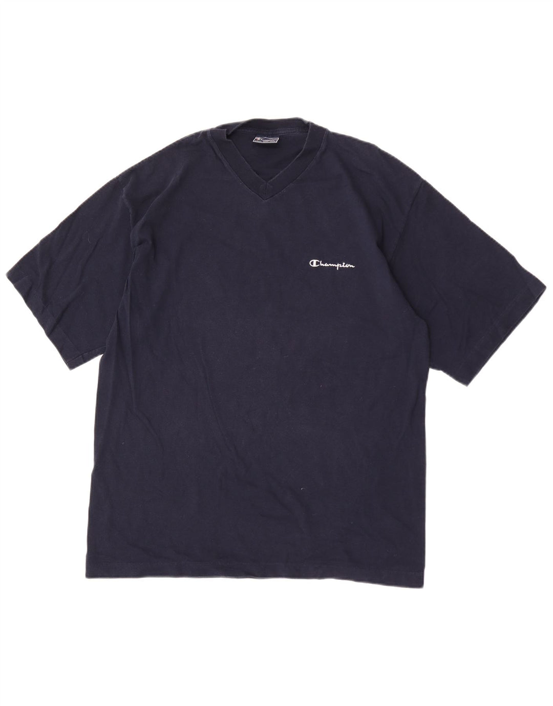 T-shirt da uomo Champion Top Large in cotone blu navy