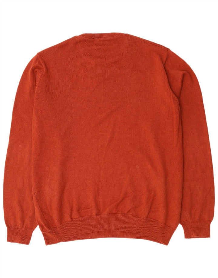 Maglione girocollo da uomo Marks & Spencer vestibilità regolare grande cotone rosso