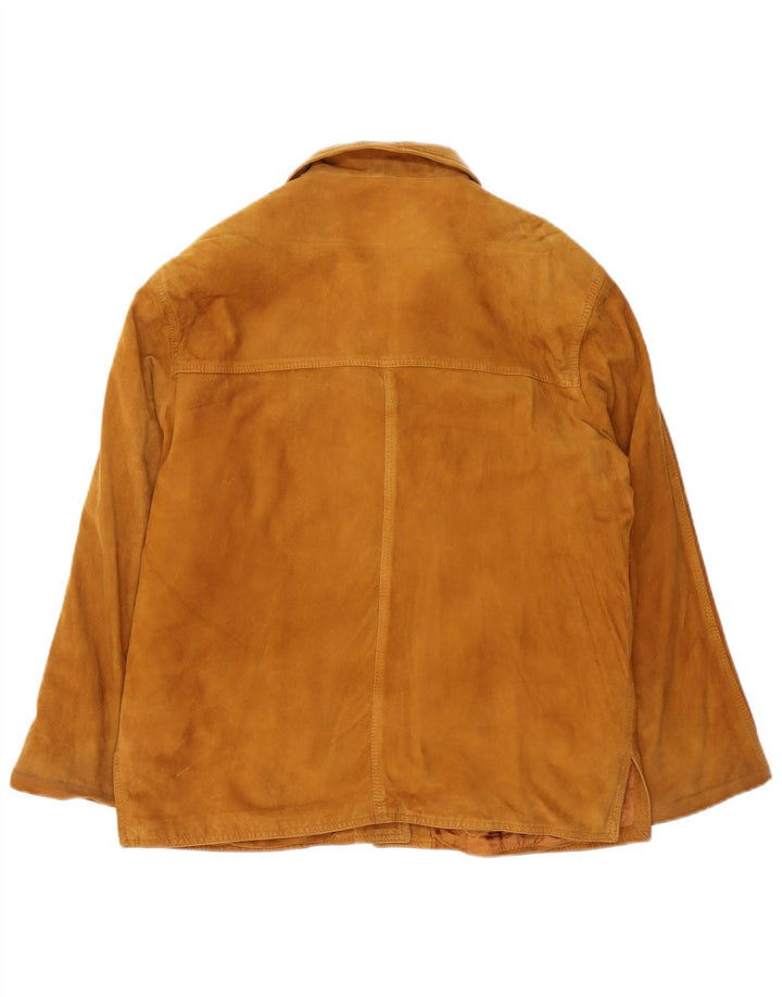 Giacca in pelle scamosciata da donna Conbipel UK 16 grande in pelle marrone
