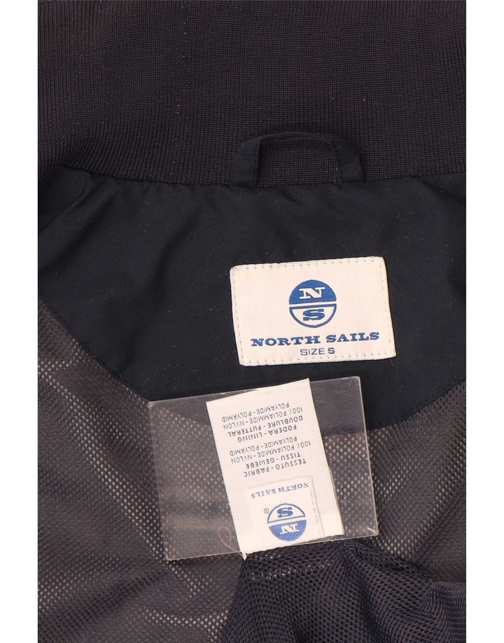Giacca bomber grafica da uomo North Sails UK 36 piccola in nylon blu navy