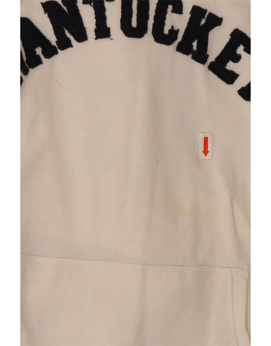 Maglione con cappuccio grafico Nantucket da donna CHAMPION UK 10 piccolo cotone bianco