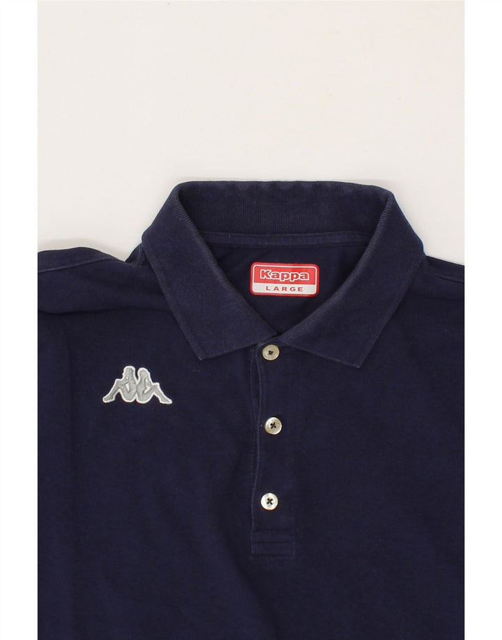 KAPPA Mens Polo Shirt Large Blue Cotton Vintage Kappa and Second-Hand Kappa from Messina Hembry 