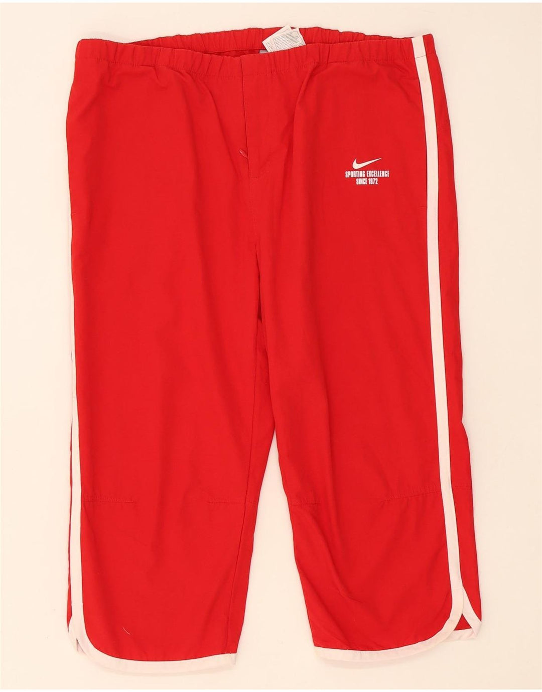 Pantaloni da tuta Nike Capri da donna UK 14/16 Large Rosso Poliestere