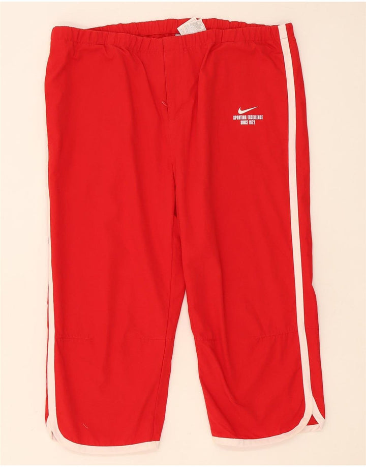 Pantaloni da tuta Nike Capri da donna UK 14/16 Large Rosso Poliestere