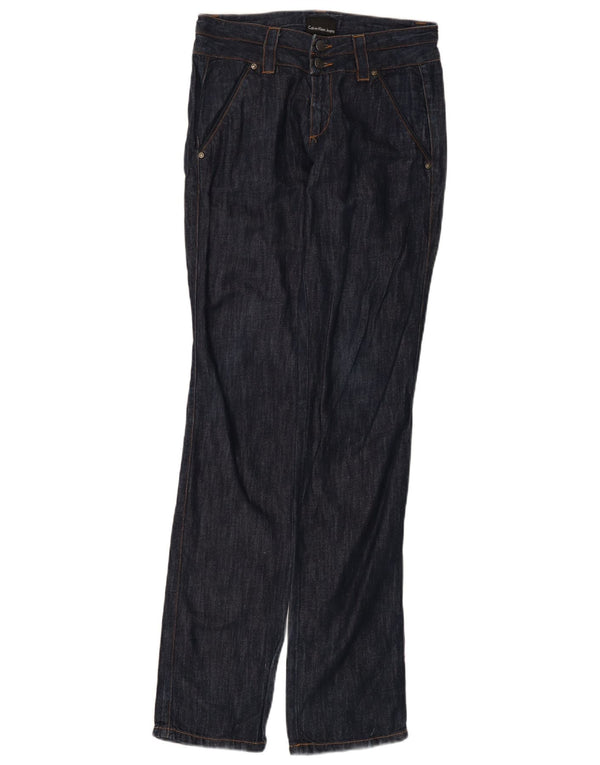 CALVIN KLEIN Jeans dritti da donna W27 L35 cotone blu navy