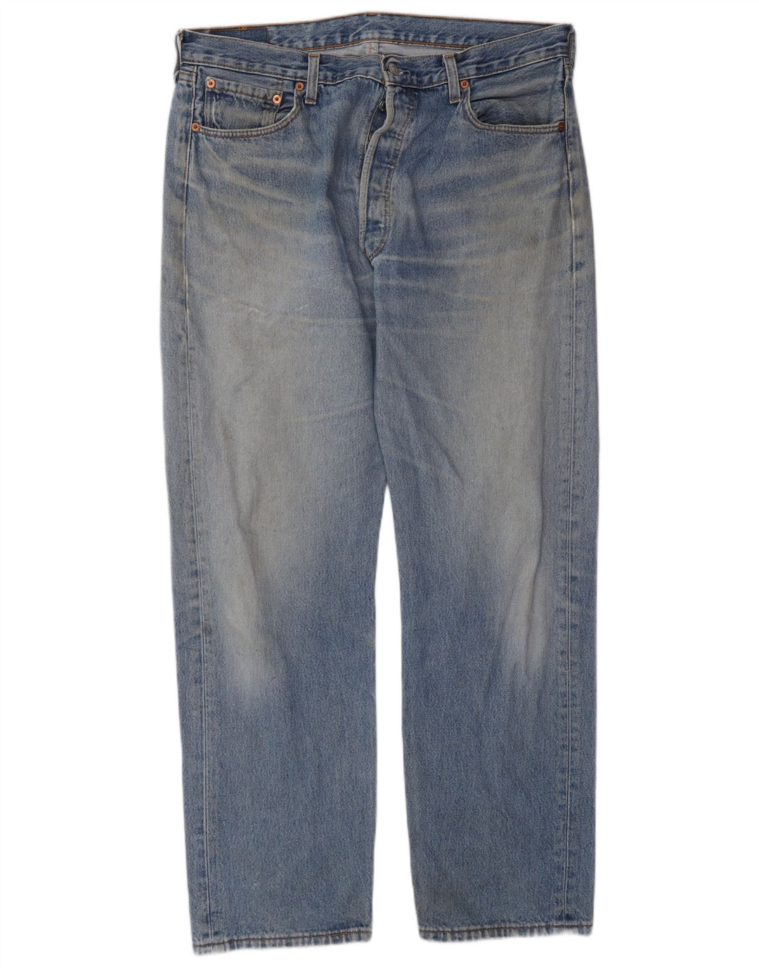 Jeans dritti da uomo Levi's W38 L32 in cotone blu