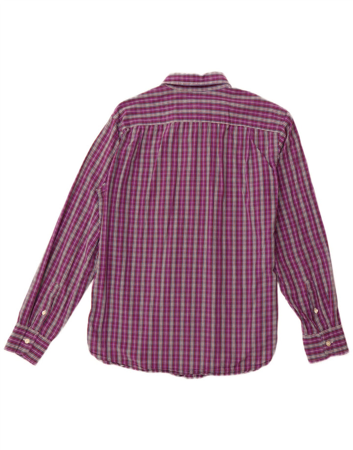 J. Crew Camicia da uomo su misura in cotone a quadri viola medio