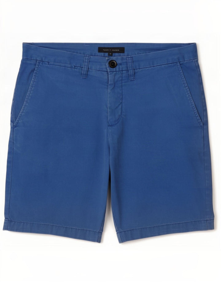 Pantaloncini chino da uomo Tommy Hilfiger W32 cotone blu medio