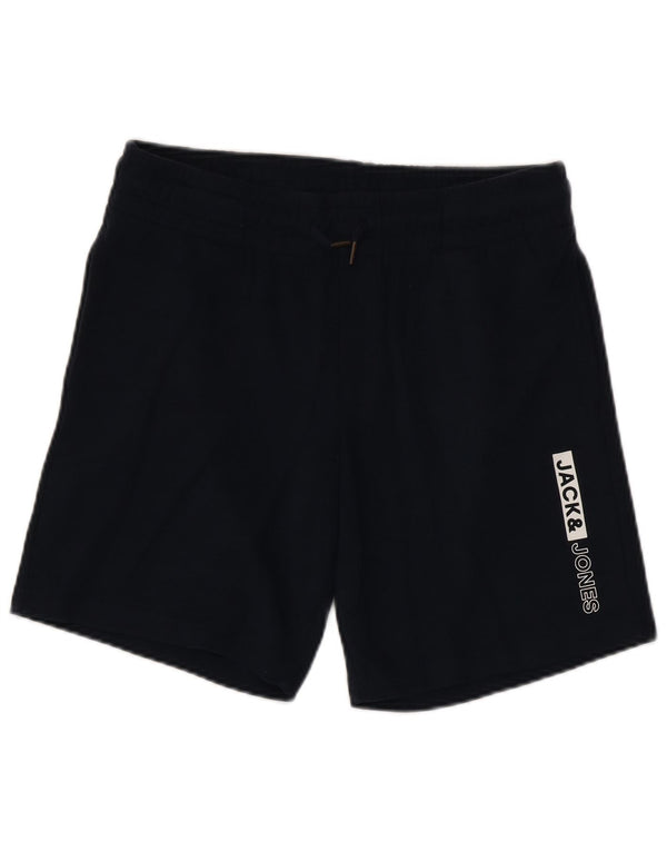 Pantaloncini sportivi grafici da uomo Jack & Jones medio cotone blu navy
