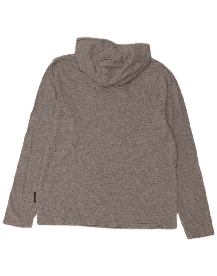 Felpa da uomo con vestibilità regolare French Connection, cotone grigio medio