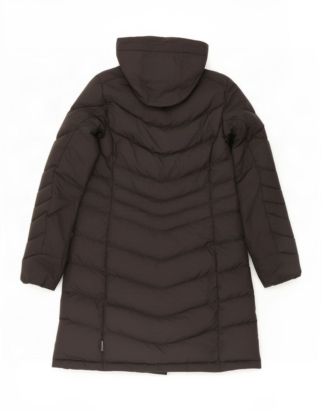 Cappotto imbottito con cappuccio da donna Jack Wolfskin UK 10/12 poliestere nero medio