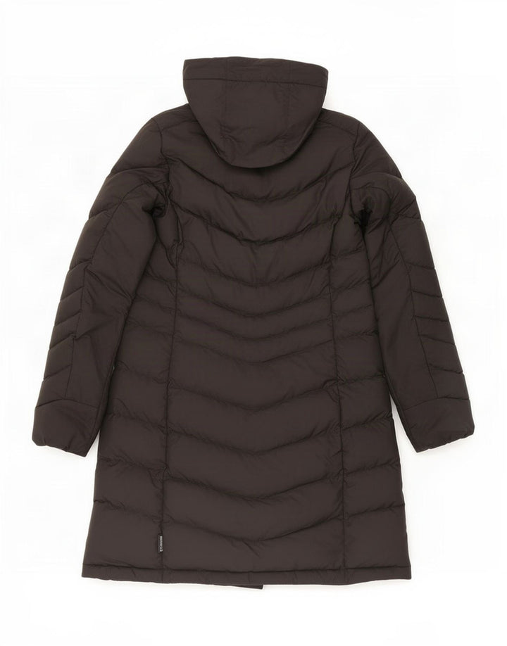 Cappotto imbottito con cappuccio da donna Jack Wolfskin UK 10/12 poliestere nero medio