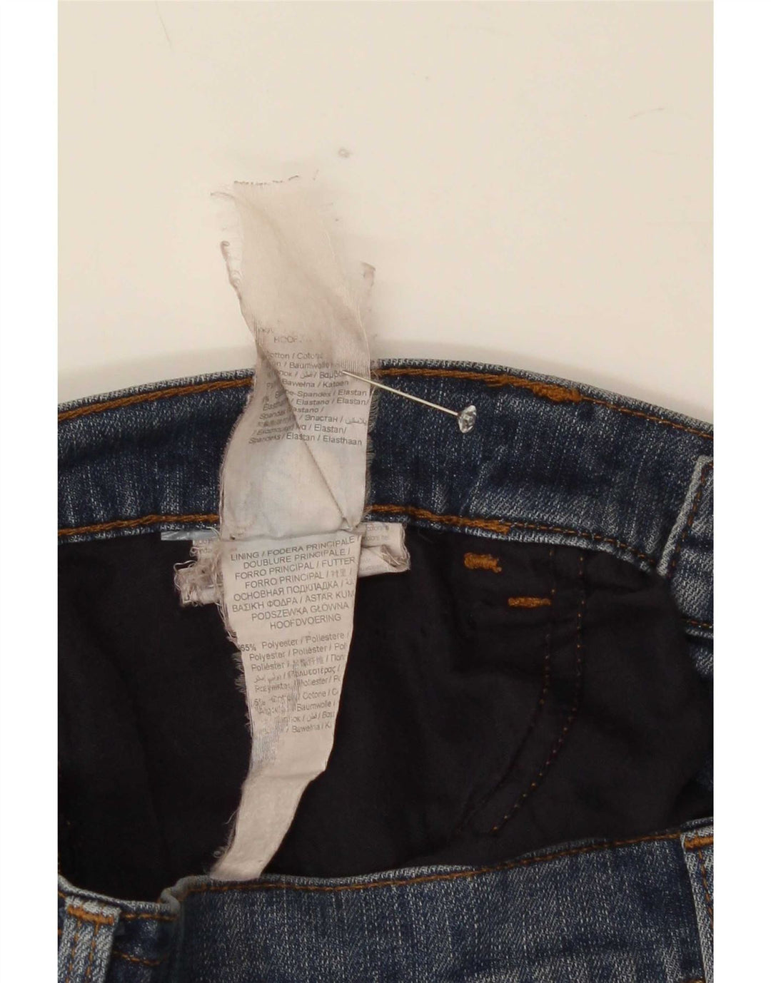 Jeans Slim Uomo Trussardi W32 L30 Blu Cotone