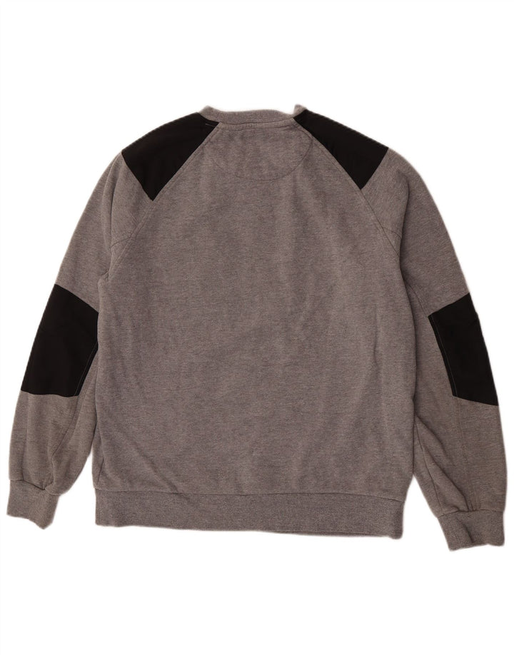 Felpa da uomo Dkny in cotone color block grigio medio