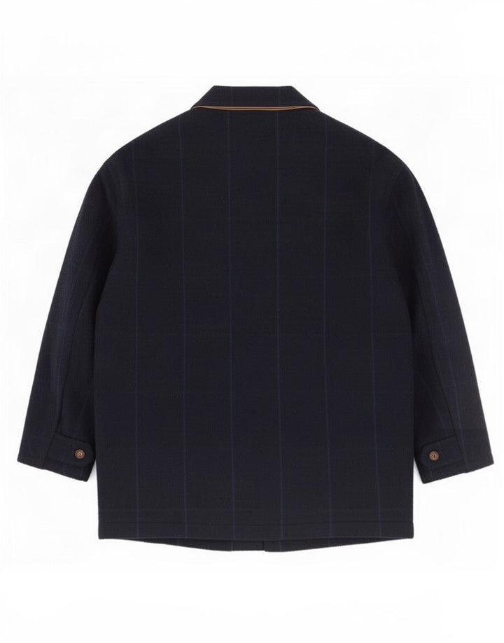 Giacca utility Belfe & da uomo IT 50 Large in lana a quadri blu navy