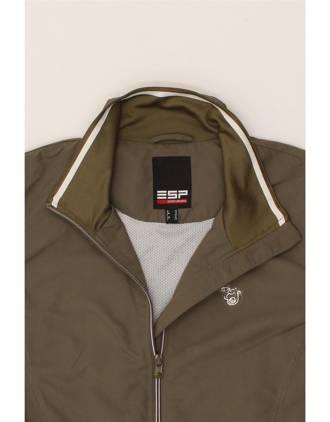 ESPRIT Womens Windbreaker Jacket UK 16 Large Khaki Polyester Vintage Esprit and Second-Hand Esprit from Messina Hembry 