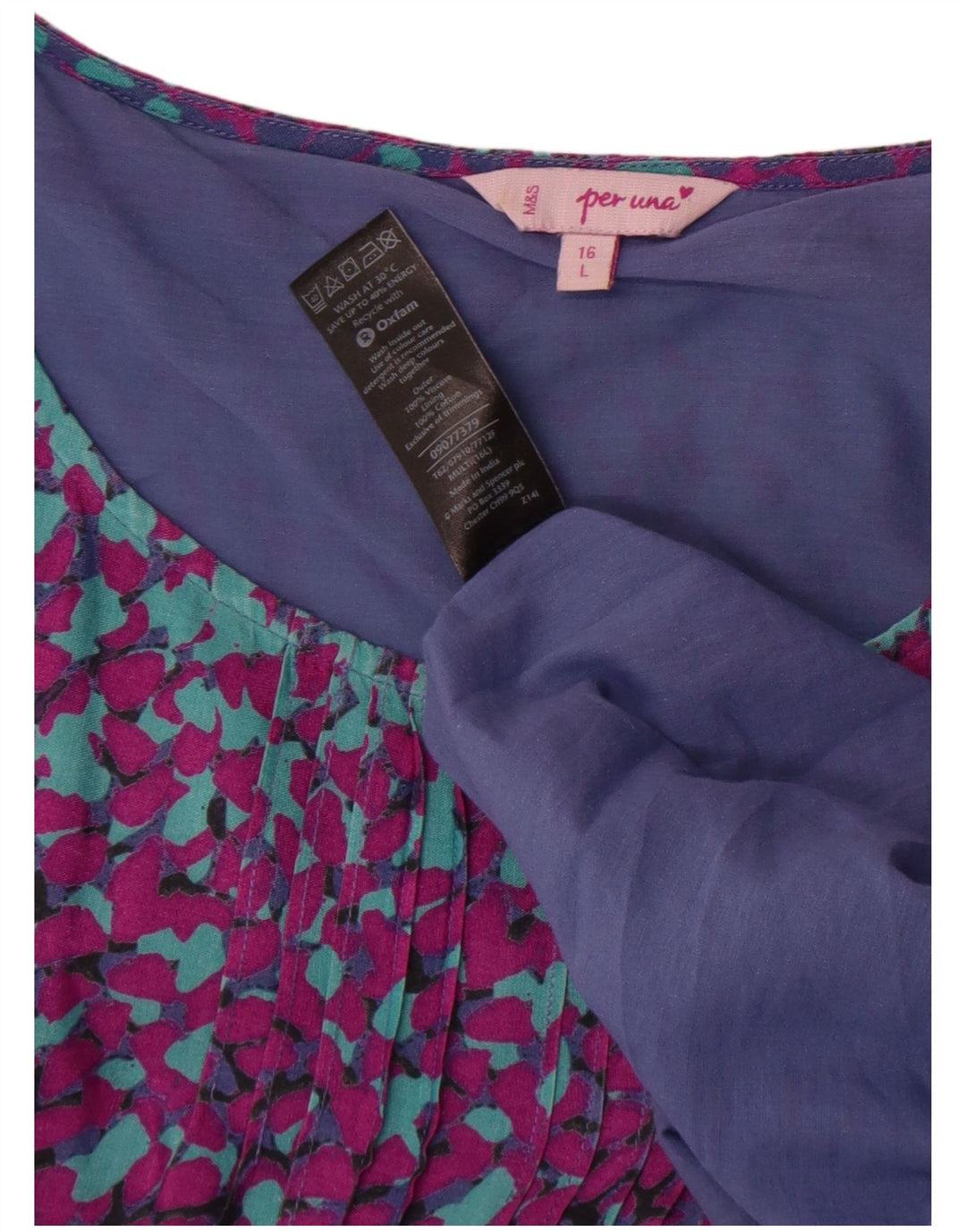 Abito a trapezio Marks & Spencer da donna Per Una UK 16 grande multicolore