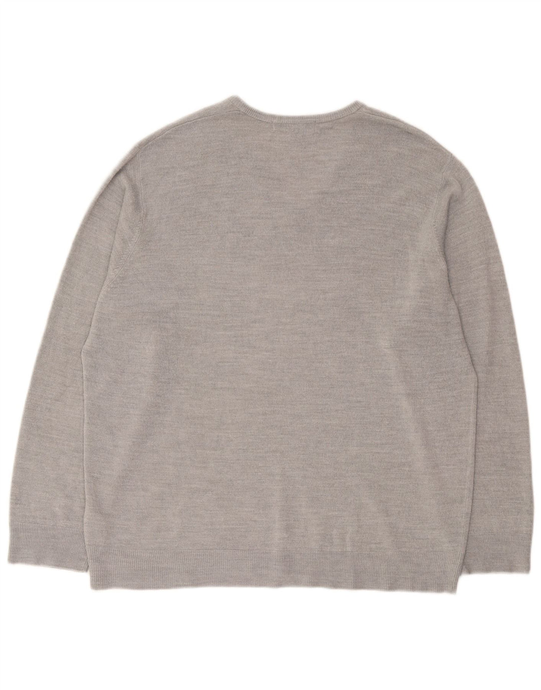 Maglione da uomo con scollo a V Marks & Spencer 2XL acrilico grigio